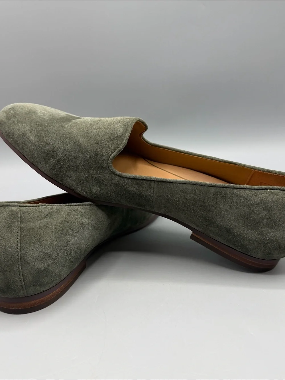 Vionic Willa Loafers Women’s 9.5 Green Suede SlipOn Comfort Flats Casual - Picture 5 of 8